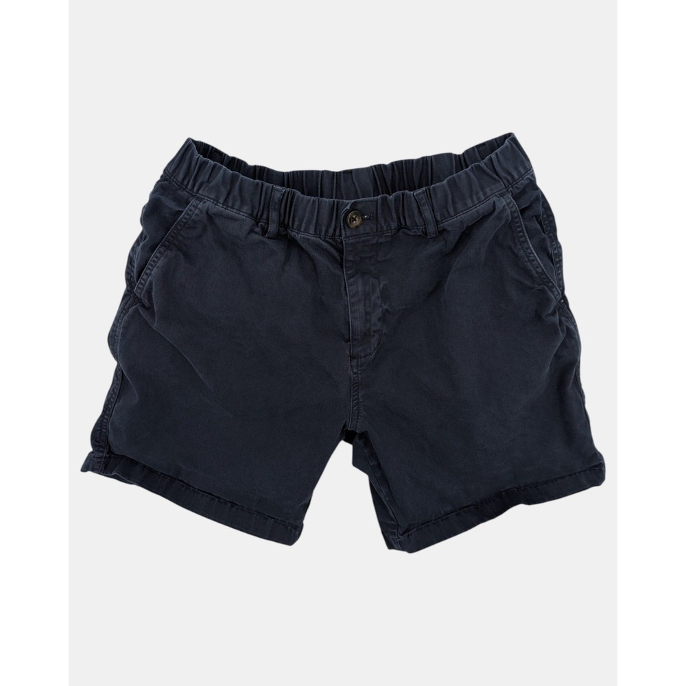Bearbottom Stretch Shorts Men's Large Navy Blue Elastic Waist 7" Inseam